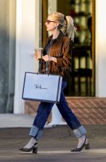 EMMA ROBERTS Shopping at Ron Herman in West Hollywood 12/18/2019
