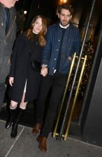 EMMA STONE and Dave McCary Arrives at SNL Afterparty in New York 12/07/2019