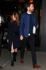 EMMA STONE and Dave McCary Arrives at SNL Afterparty in New York 12/07/2019