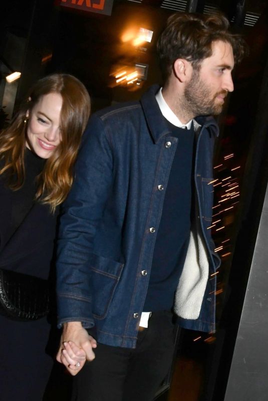 EMMA STONE and Dave McCary Arrives at SNL Afterparty in New York 12/07/2019