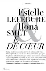 ESTELLE LEFEBURE and ILONA SMET in Madame Figaro Magazine, December 2019