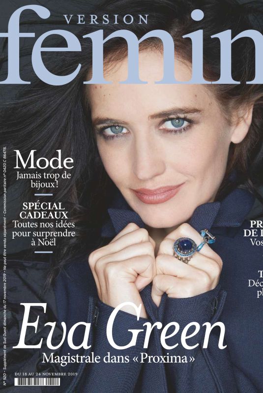 EVA GREEN in Version Femina Magazine, November 2019