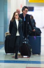 FELICITY JONES at JFK Airport in New York 11/30/2019