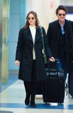 FELICITY JONES at JFK Airport in New York 11/30/2019