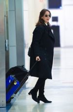 FELICITY JONES at JFK Airport in New York 11/30/2019