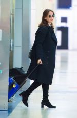 FELICITY JONES at JFK Airport in New York 11/30/2019