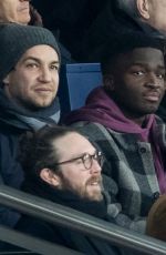 FLORENCE PUGH and Timothee Chalamet at PSG Match at Parc Des Princes in Paris 12/11/2019