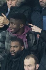 FLORENCE PUGH and Timothee Chalamet at PSG Match at Parc Des Princes in Paris 12/11/2019