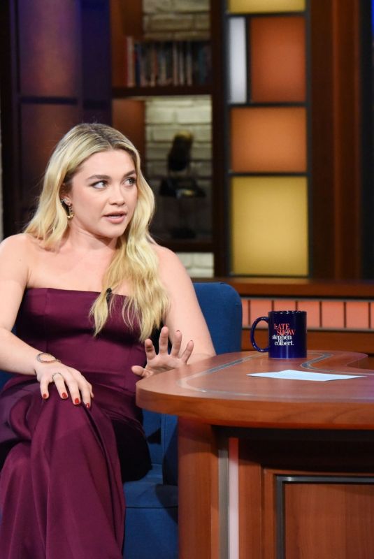 FLORENCE PUGH at Late Show with Stephen Colbert 12/10/2019