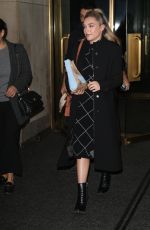 FLORENCE PUGH Leaves Today Show in New York 12/10/2019