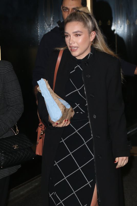 FLORENCE PUGH Leaves Today Show in New York 12/10/2019