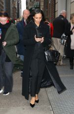 FRANCESCA HAYWARD Leaves The Cats Press Junket in New York 12/16/2019