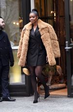 GABRIELLE UNION Leaves Her Hotel in New York 12/16/2019