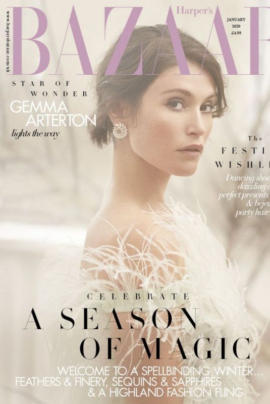 GEMMA ARTERTON in Harper’s Bazaar Magazine, UK January 2020