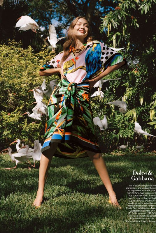 GIGI HADID in Vogue Magazine, January 2020