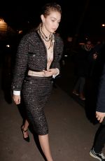 GIGI HADID Leaves Chanel After Show in Paris 12/04/2019