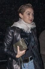 GIGI HADID Leaves La Coupole Nightclub in Paris 12/04/2019