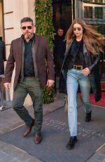 GIGI HADID Leaves Royal Monceau Hotel in Paris 12/04/2019