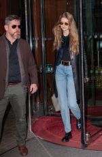GIGI HADID Leaves Royal Monceau Hotel in Paris 12/04/2019