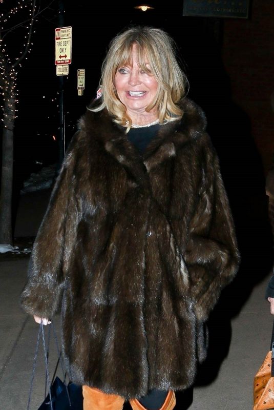 GOLDIE HAWN Out and About in Aspen 12/19/2019