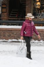GOLDIE HAWN Out and About in Aspen 12/27/2019