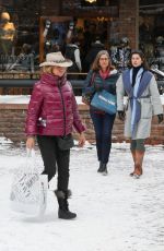 GOLDIE HAWN Out and About in Aspen 12/27/2019