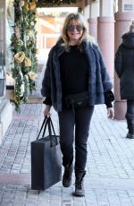 GOLDIE HAWN Out Shopping in Aspen 12/20/2019