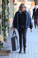 GOLDIE HAWN Out Shopping in Aspen 12/20/2019