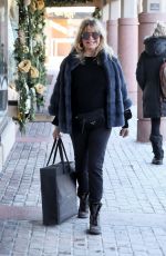 GOLDIE HAWN Out Shopping in Aspen 12/20/2019