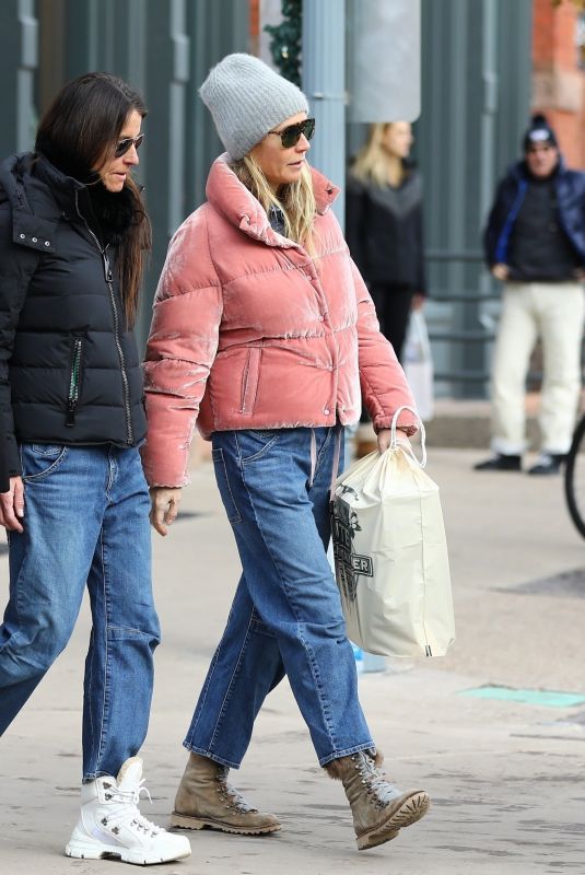 GWYNETH PALTROW Out Shopping in Aspen 12/23/2019