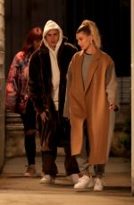HAILEY and Justin BIEBER Arrives at Night Church Service in Beverly Hills 12/04/2019