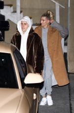 HAILEY and Justin BIEBER Arrives at Night Church Service in Beverly Hills 12/04/2019