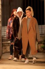 HAILEY and Justin BIEBER Arrives at Night Church Service in Beverly Hills 12/04/2019