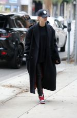 HAILEY BIEBER Arrives at a Hair Salon in Los Angeles 11/30/2019