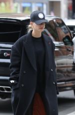HAILEY BIEBER Arrives at a Hair Salon in Los Angeles 11/30/2019