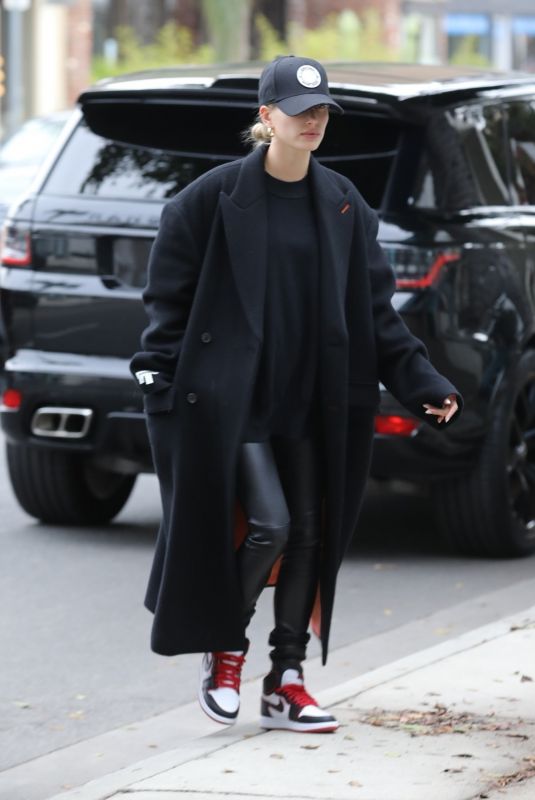 HAILEY BIEBER Arrives at a Hair Salon in Los Angeles 11/30/2019