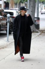 HAILEY BIEBER Arrives at a Hair Salon in Los Angeles 11/30/2019
