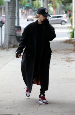 HAILEY BIEBER Arrives at a Hair Salon in Los Angeles 11/30/2019