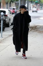 HAILEY BIEBER Arrives at a Hair Salon in Los Angeles 11/30/2019