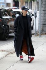 HAILEY BIEBER Arrives at a Hair Salon in Los Angeles 11/30/2019