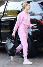 HAILEY BIEBER Arrives at a Spa in Beverly Hills 12/11/2019