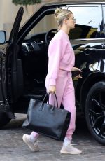 HAILEY BIEBER Arrives at a Spa in Beverly Hills 12/11/2019