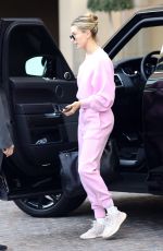HAILEY BIEBER Arrives at a Spa in Beverly Hills 12/11/2019