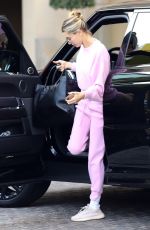 HAILEY BIEBER Arrives at a Spa in Beverly Hills 12/11/2019