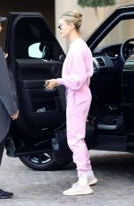 HAILEY BIEBER Arrives at a Spa in Beverly Hills 12/11/2019