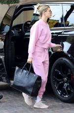 HAILEY BIEBER Arrives at a Spa in Beverly Hills 12/11/2019