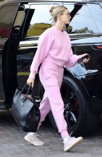 HAILEY BIEBER Arrives at a Spa in Beverly Hills 12/11/2019
