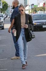 HAILEY BIEBER Out for Coffee in West Hollywood 12/17/2019