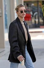 HAILEY BIEBER Out for Coffee in West Hollywood 12/17/2019