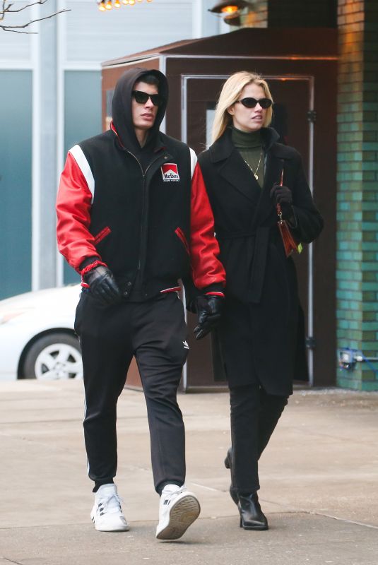 HAILEY CLAUSON and Julian Herrera Out in New York 12/14/2019